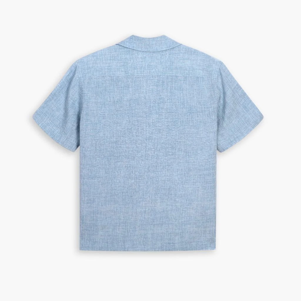 Linen Camp Shirt | Light Blue - Image 2