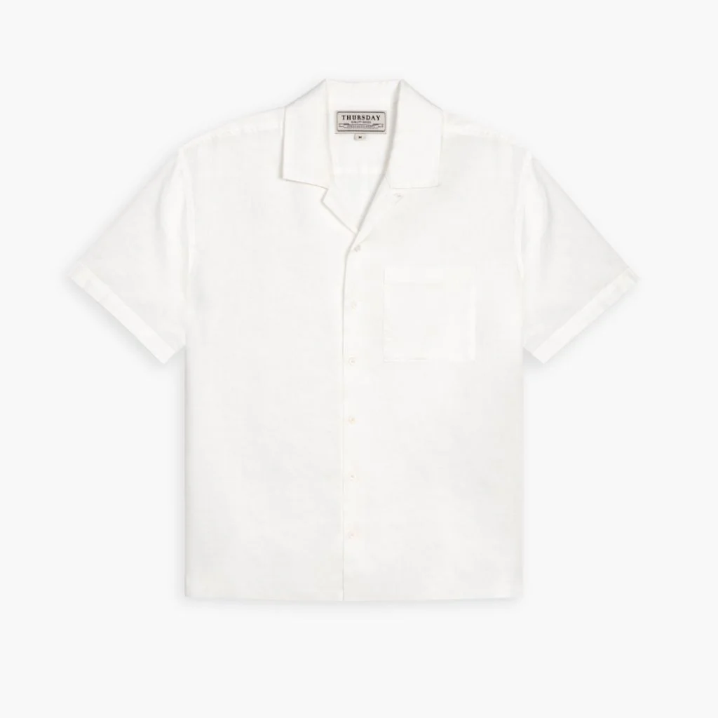 Linen Camp Shirt | White