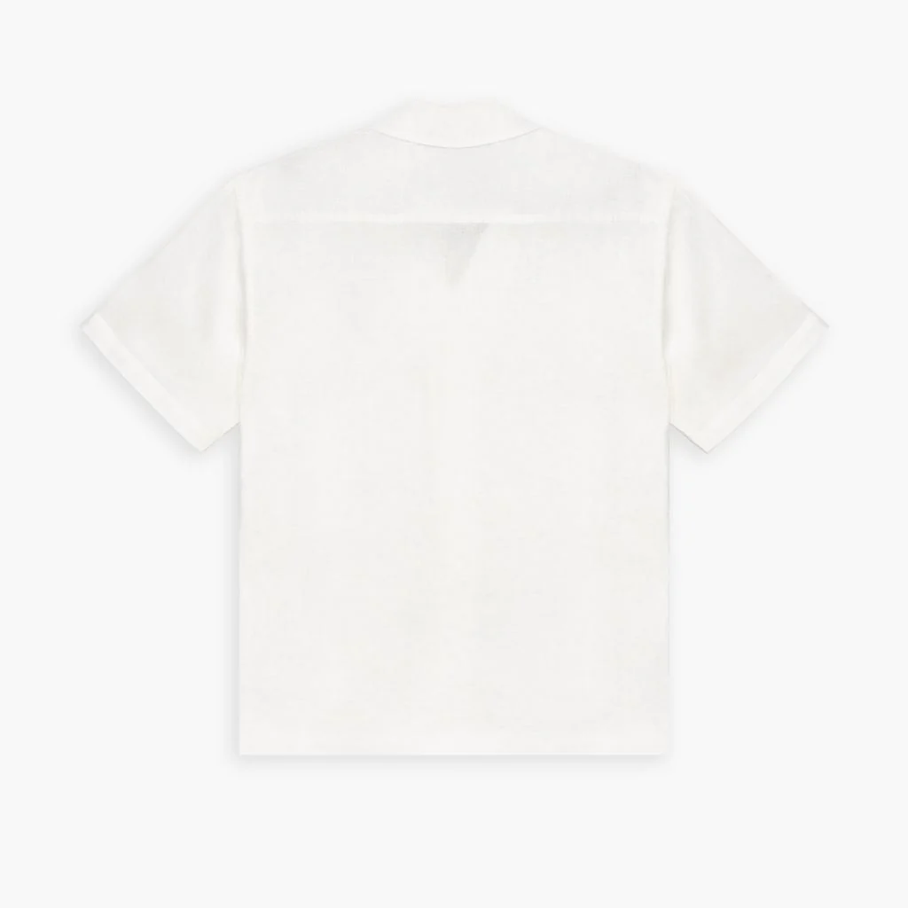 Linen Camp Shirt | White - Image 2