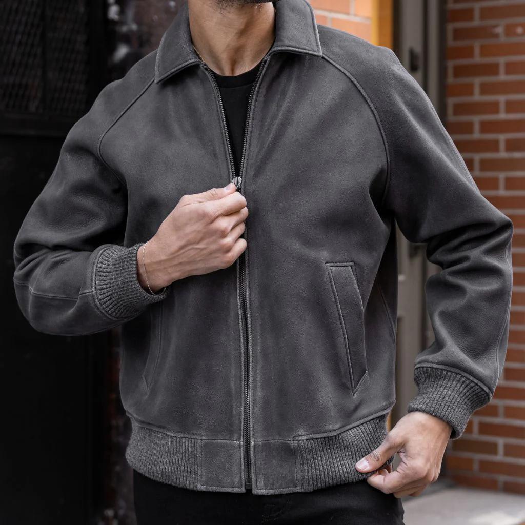 Major League Jacket | Grey Textured - Image 2