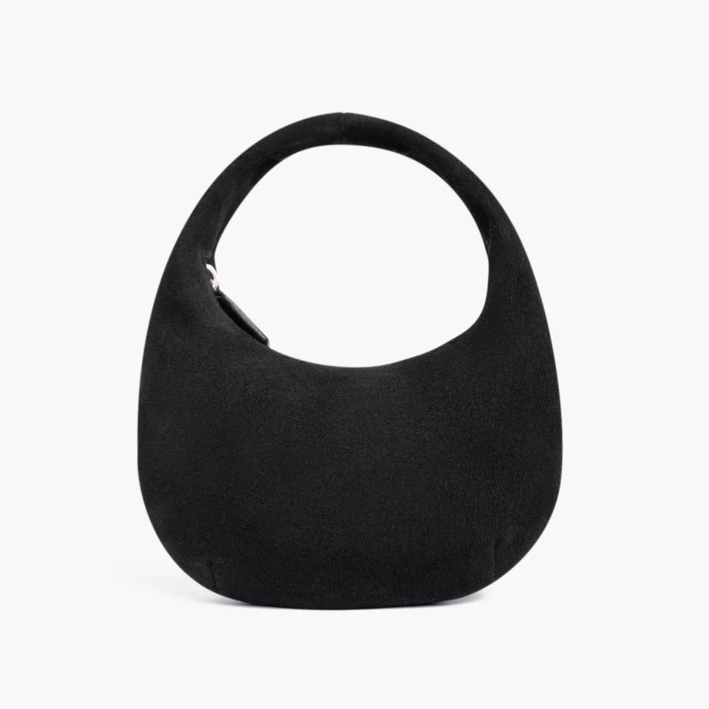 Mini Crescent | Black Suede